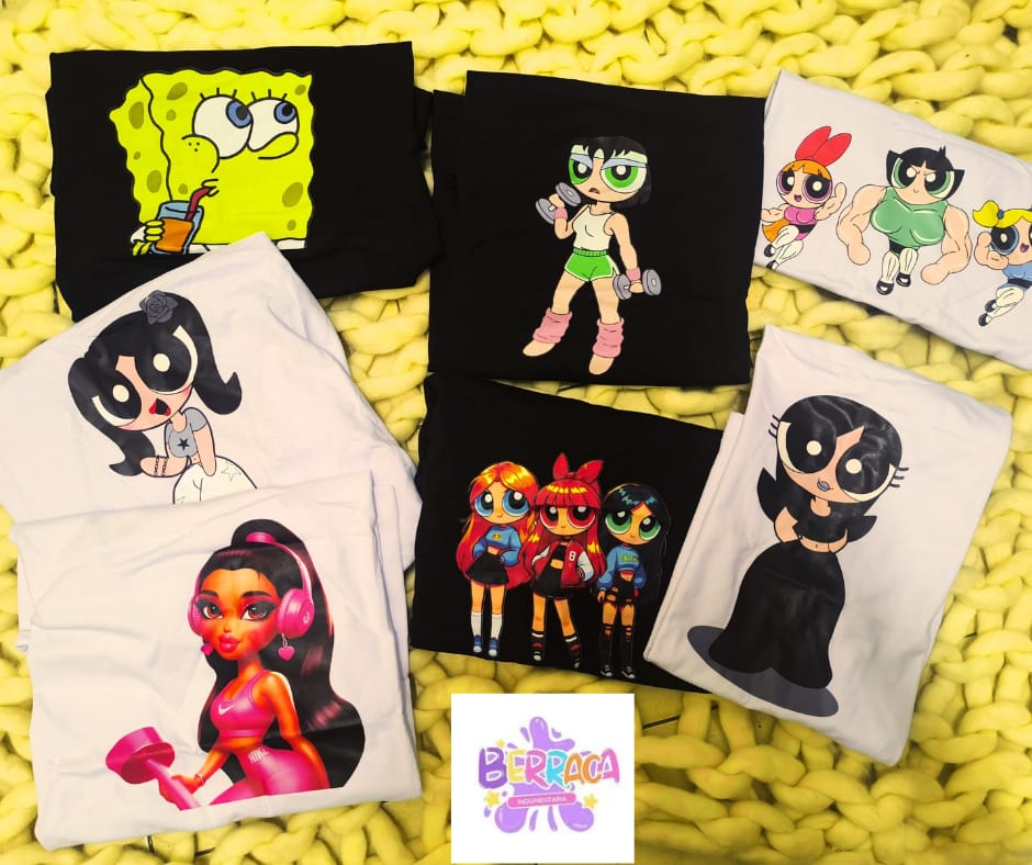 REMERA OVERZIDE MOTIVOS VARIOS