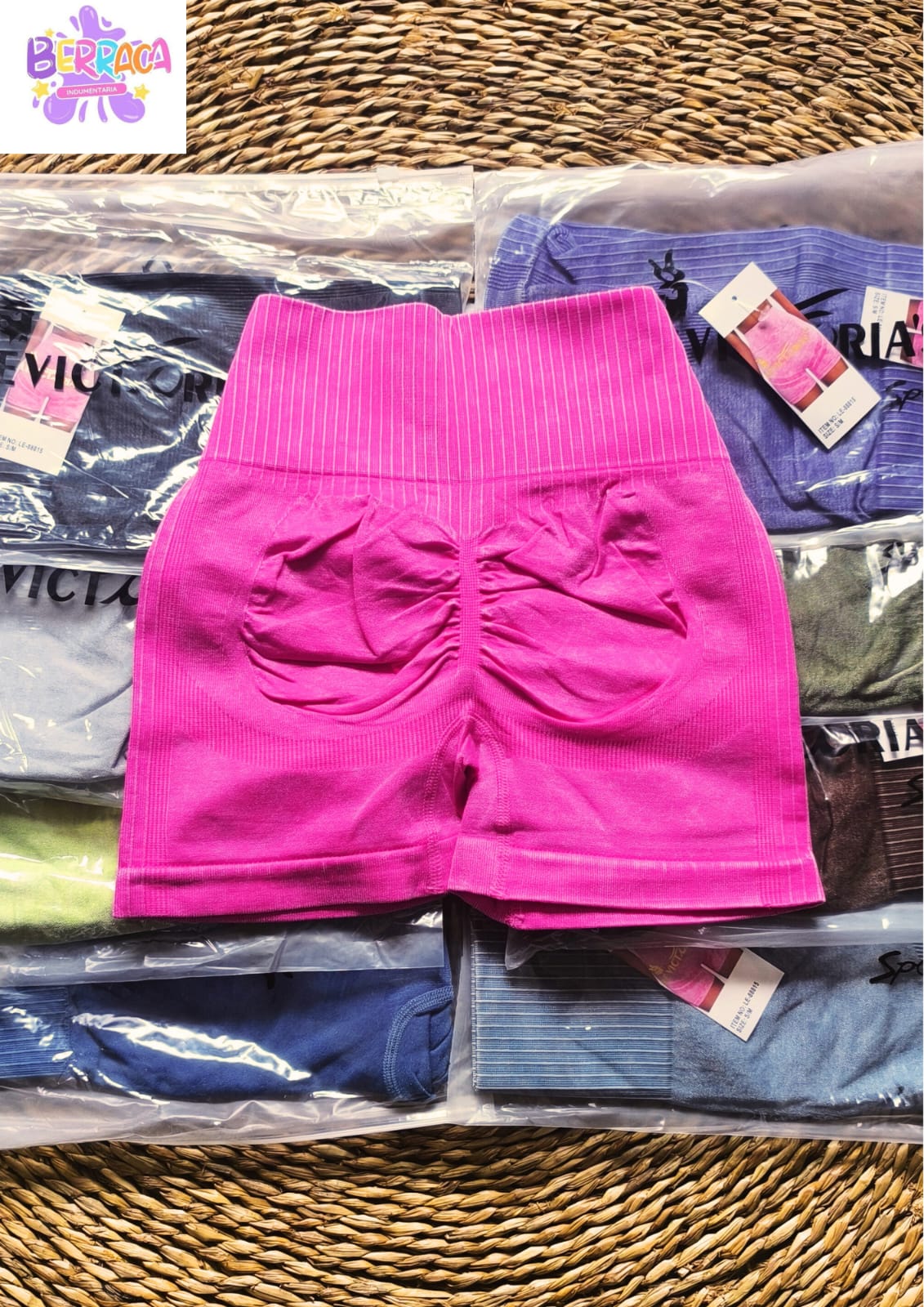 CALZA CORTA CON FRUNCE  MARCA LE VICTORIA'S  