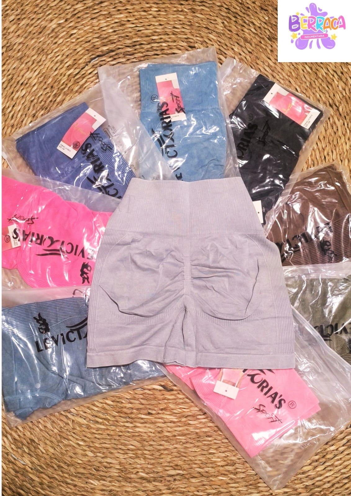 CALZA CORTA CON FRUNCE  MARCA LE VICTORIA'S  