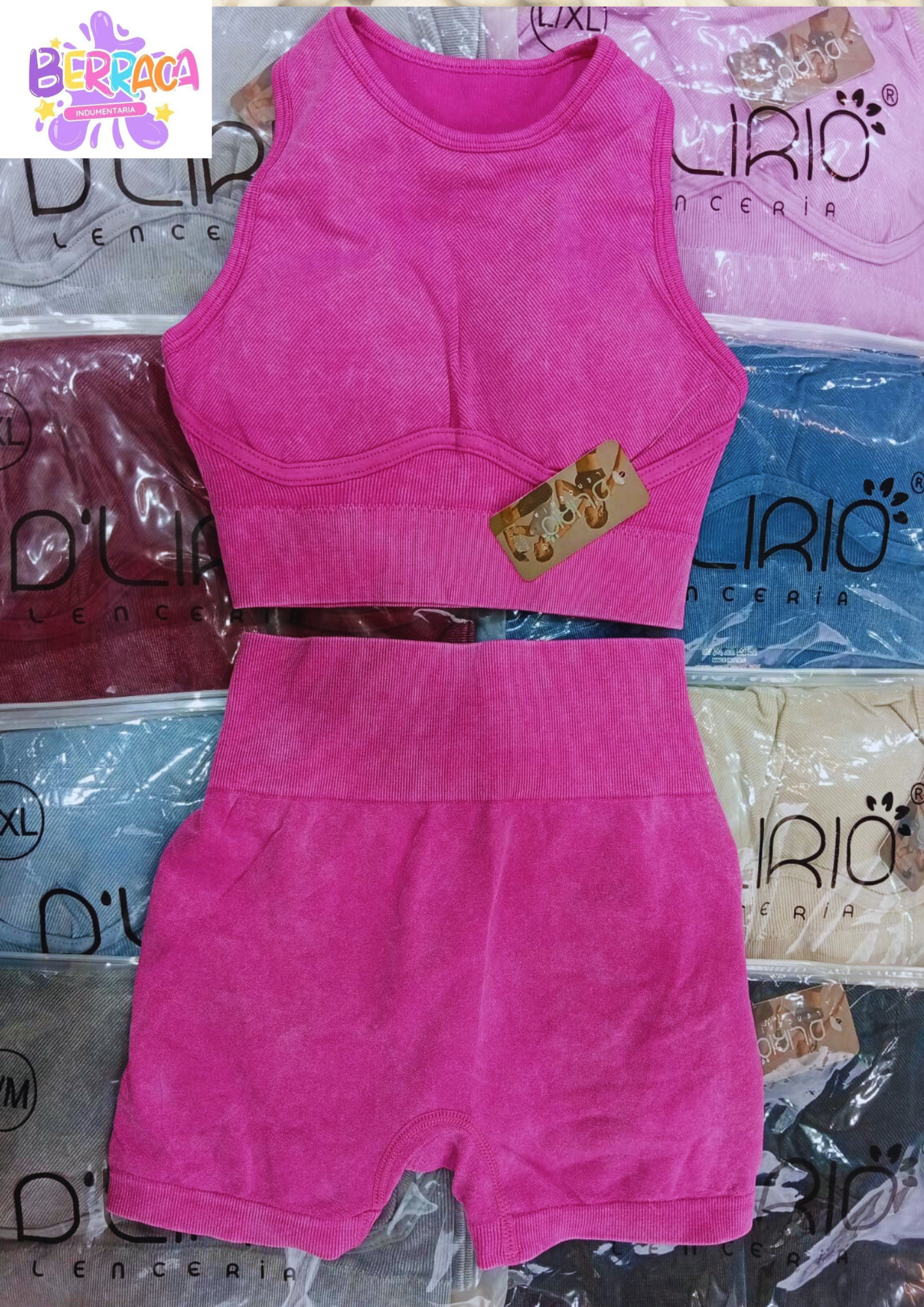 CONJUNTO CORTO TOP Y CALZA CORTA 219