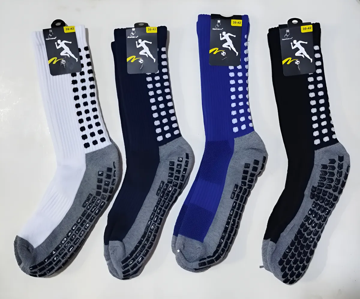 Medias Antideslizantes Deportivas Deporte Futbol Etc Blanco