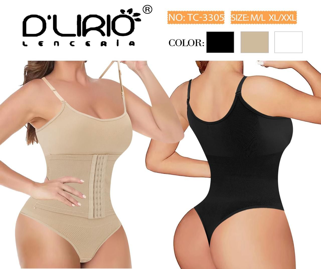 BODY CON FAJA MODELADORA 3305